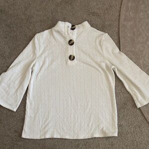 Ladies White Button-Up Shirt